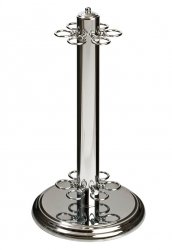 Chrome Finish Free Standing Cue Rack for 6 Cues