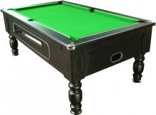 Optima Black Coin Operated Slate Bed Pool Table