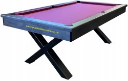 The Xcalibur Pool Dining Table - 7ft Size - ALL FINISHES