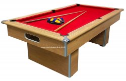 2-4 Week Delivery - Classic Slimline Oak Slate Bed Pool Table - 6ft or 7ft