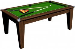 2-4 Week Delivery - Gatley Classic Dark Walnut Pool Dining Table - 6ft or 7ft