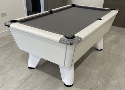 2-3 Week Delivery - 6ft Supreme Winner White Slate Bed Pool Table 