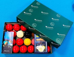 Aramith Snooker Ball Set  Premeir 2-1/16 Inch Balls