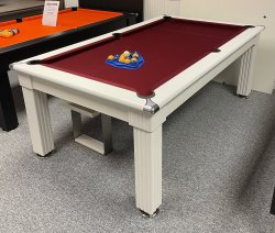 2-3 Week Delivery - 7ft White Gatley Traditional Pool Diner