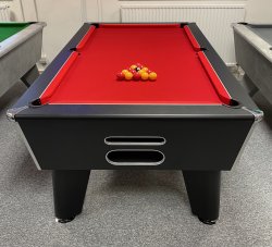 2-3 Week Delivery - 7ft Classic Black Slate Bed Pool Table