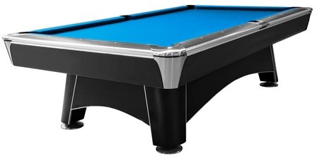 Dynamic Hurricane Pool Table in Black with Royal Blue Cloth