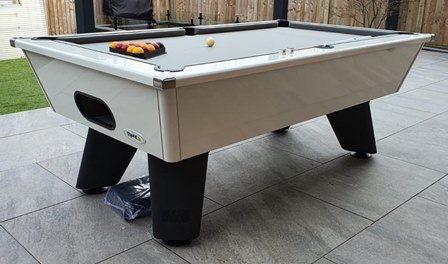 White Wolf Outdoor Gloss Pool Table