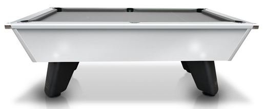  White Wolf Slate Bed Pool Table in Black