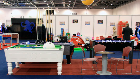 SAM Pool Tables on Display at UK trade Show