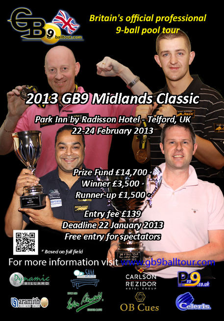 The GB9 Midlands Classic Pool Event