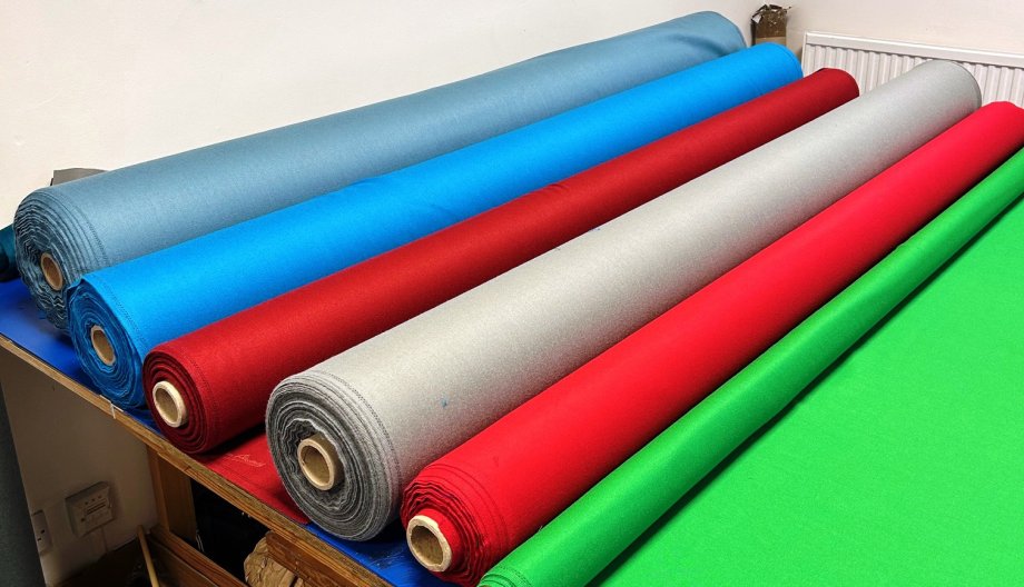 Select from a range of pool cloth colours and styles