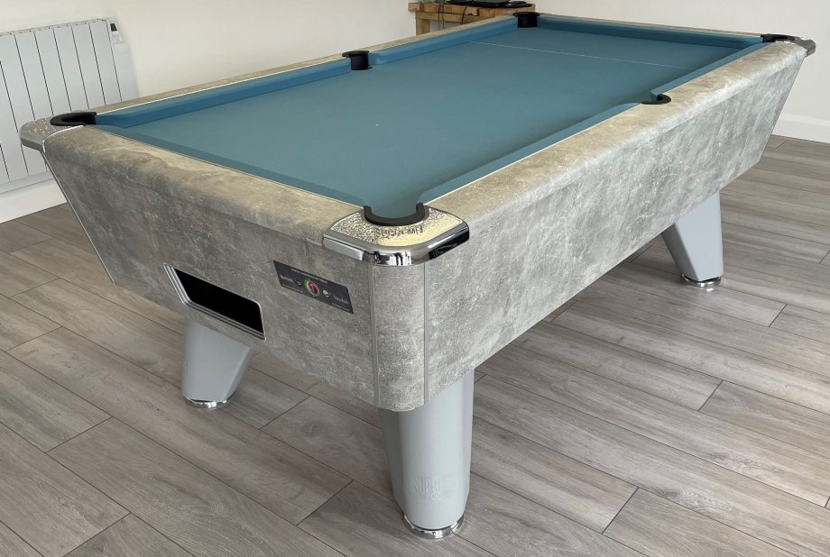 Supreme Winner 7ft with an Italian Grey Cabinet Finish