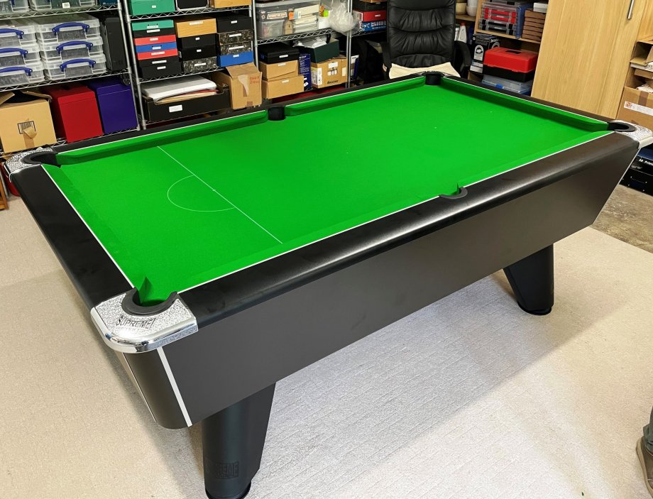 7ft Black Winner with Green Cloth