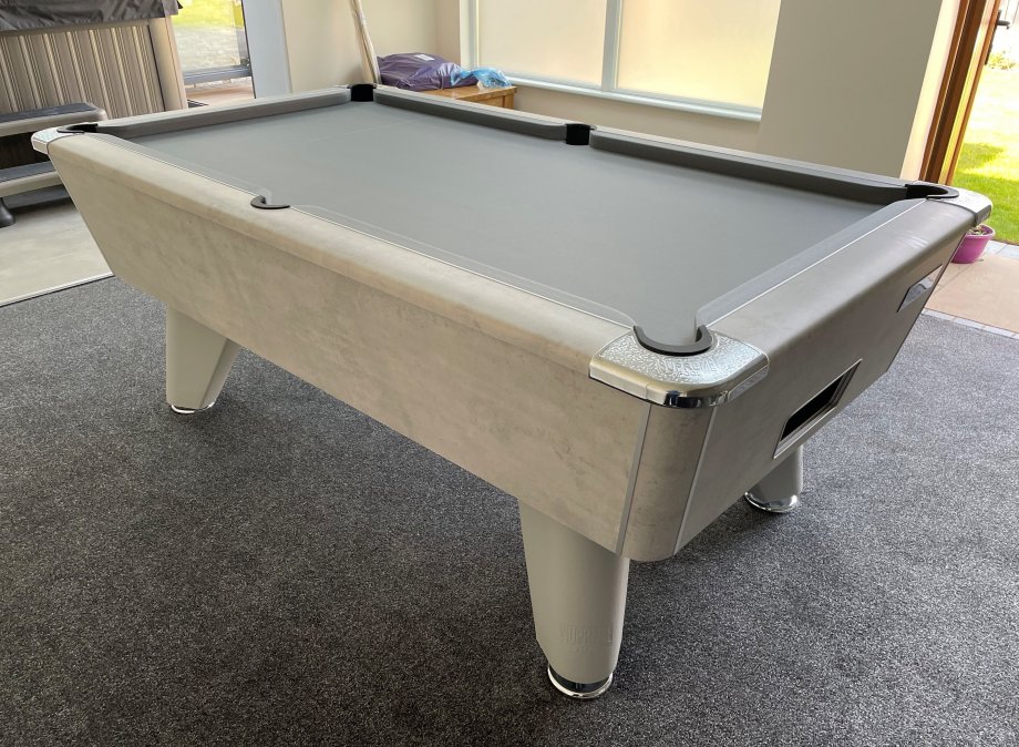 7ft Stone Grey Slate Bed Pool Table