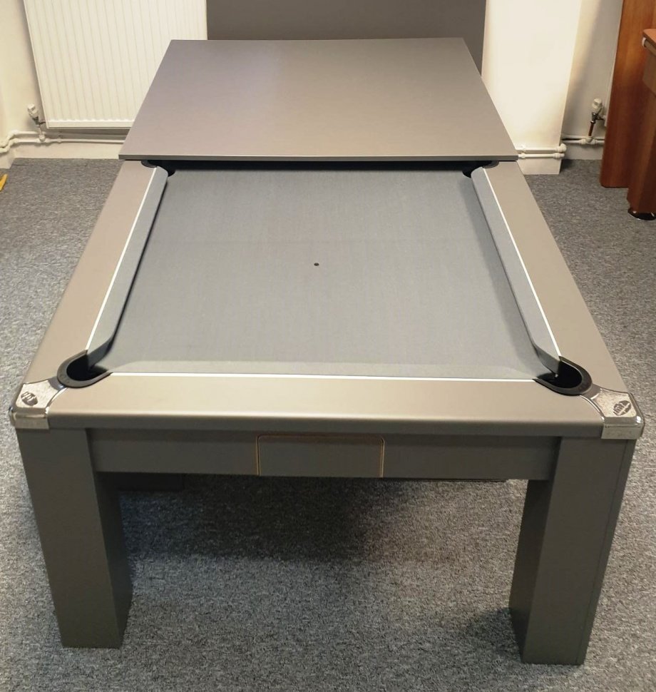 Avant Garde Onyx Grey Pool table with Grey cloth - Showroom Model