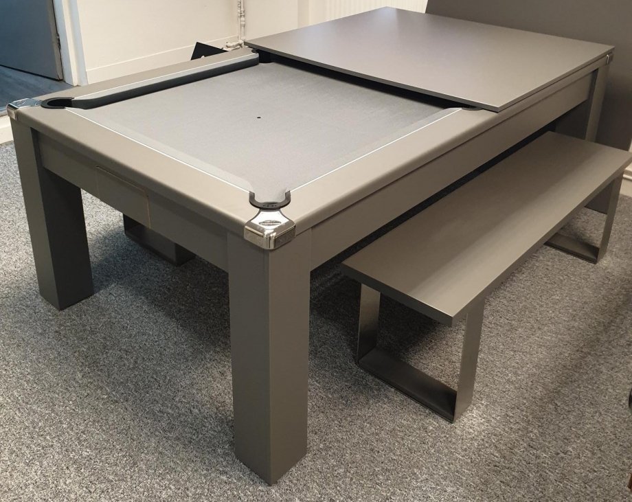 Avant Garde Onyx Grey Pool table with Grey cloth - Showroom Model