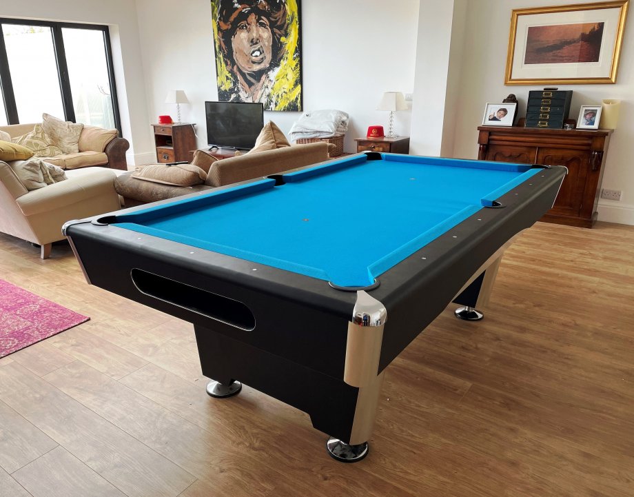 Dynamic Triumph Pool Table - Fitted with Tournament Blue Simonis Cloth