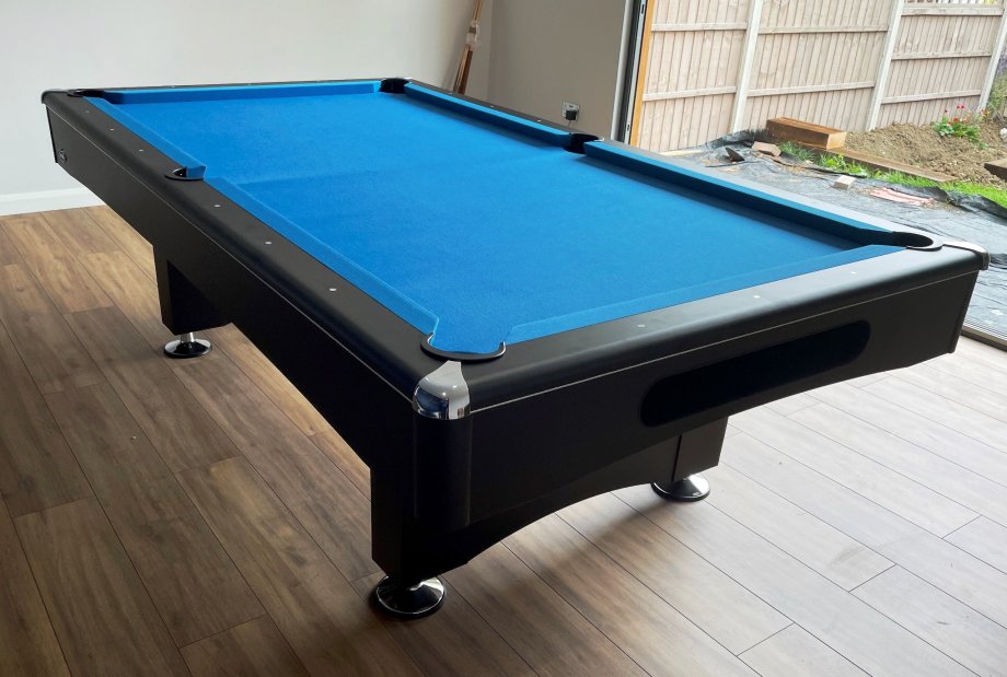 Buffalo Eliminator in Black - 8ft Size with Tournament Blue Cloth