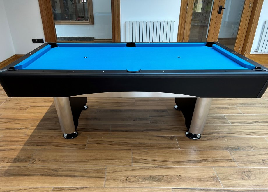 Black 7ft Triumph Table - Side View