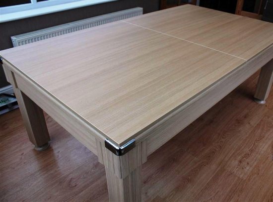 Windsor Pool Dining Table 7ft in Light Oak