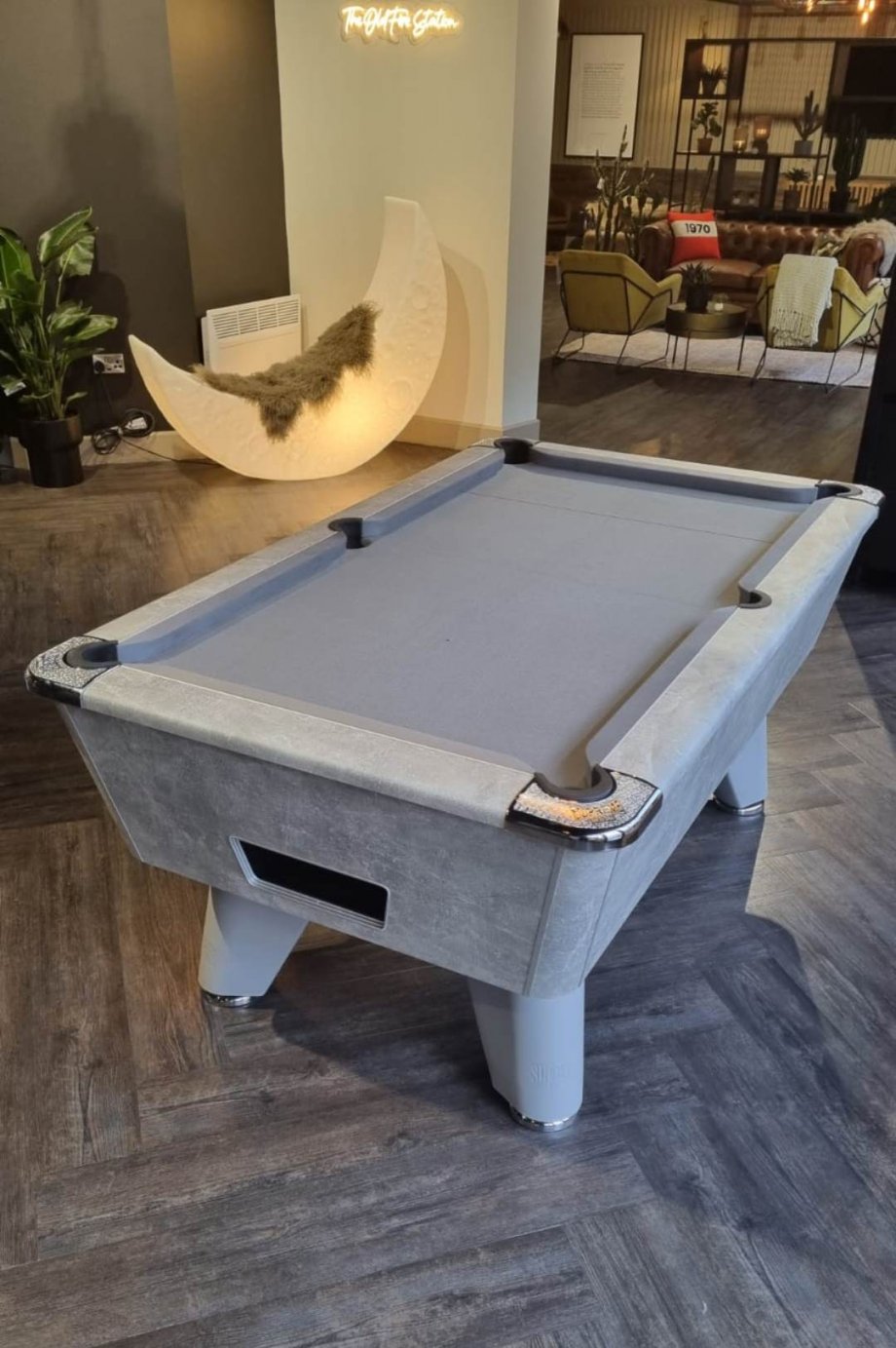 6ft Italian Grey Supreme Winner Pool Table with Grey Cloth