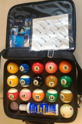 Aramith Pro Cup TV American 2-1/4 Inch Ball Set and Case