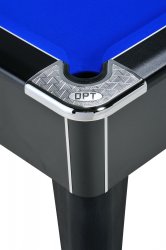 DPT Omega Pro Black Coin Operated Slate Bed Pool Table