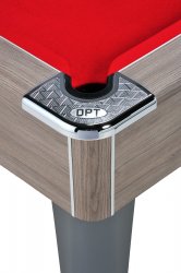 DPT Omega Pro Grey Oak Coin Operated Slate Bed Pool Table