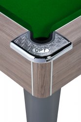 DPT Omega Pro Grey Oak Coin Operated Slate Bed Pool Table