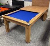 1-3 Week Delivery - Traditional Pool Dining Table - Oak 6ft or 7ft