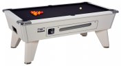 DPT Omega Pro White Coin Operated Slate Bed Pool Table