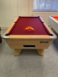 Supreme Winner Oak Free Play Pool Table