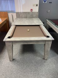 2-4 Week Delivery - Gatley Italian Grey Classic Pool Dining Table - 6ft or 7ft