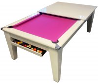 High Gloss White Pool Dining Table - 6ft or 7ft Size