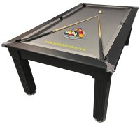 Traditional Pool Dining Table in Black - 6ft and 7ft Sizes