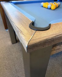 Elixir Pool Diner in Distressed Oak - 6ft & 7ft Sizes