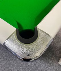 Supreme Winner White Free Play Pool Table