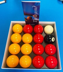 Aramith UK 2 Inch Red and Yellow Ball Set