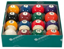Aramith Pool Balls UK 2-Inch Spots and Stripes Set