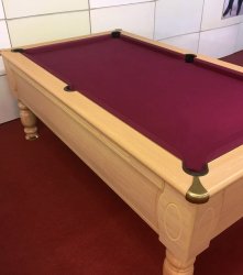 Optima Domestic Walnut Slate Bed Pool Table