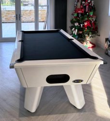 White Wolf High Gloss Slate Bed Pool Table - 6ft or 7ft
