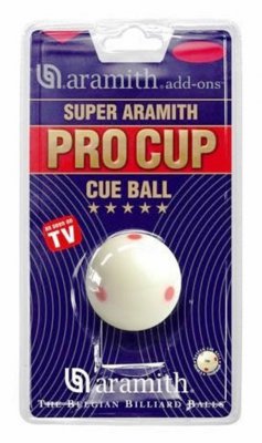 Aramith 2 1/16 Inch Pro Cup Snooker Cue Ball in Blister Pack