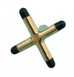 Pool Table Cue Rest Head - Brass