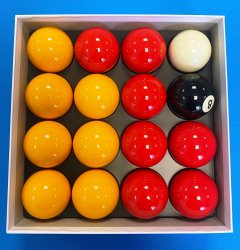 Aramith UK 2 Inch Red and Yellow Ball Set