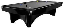 Dynamic III Black Gloss Pool Table - 8ft or 9ft