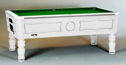 Sam Balmoral White Professional Pool Table