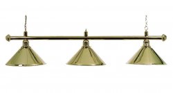 Pool Table Lighting Brass Canopy Bar & Shades