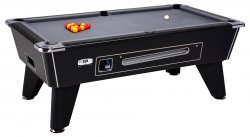 DPT Omega Pro Black Coin Operated Slate Bed Pool Table