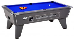 DPT Omega Pro Onyx Grey Coin Operated Slate Bed Pool Table