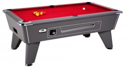 DPT Omega Pro Onyx Grey Coin Operated Slate Bed Pool Table